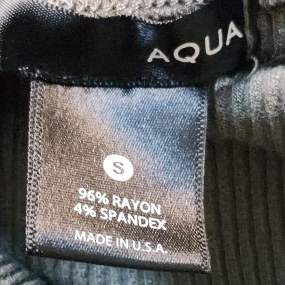 Aqua Ribbed Fit-and-Flare Cami Dress - Picture 3 of 5